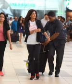 Shilpa Shetty snapped at airport as she returns from Bangalore in Domestic Airport on 21st June 2015